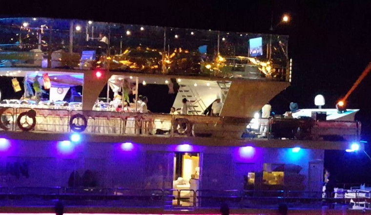 Al Marsa returning back to Ajman Marina from Ramadan Buffet...