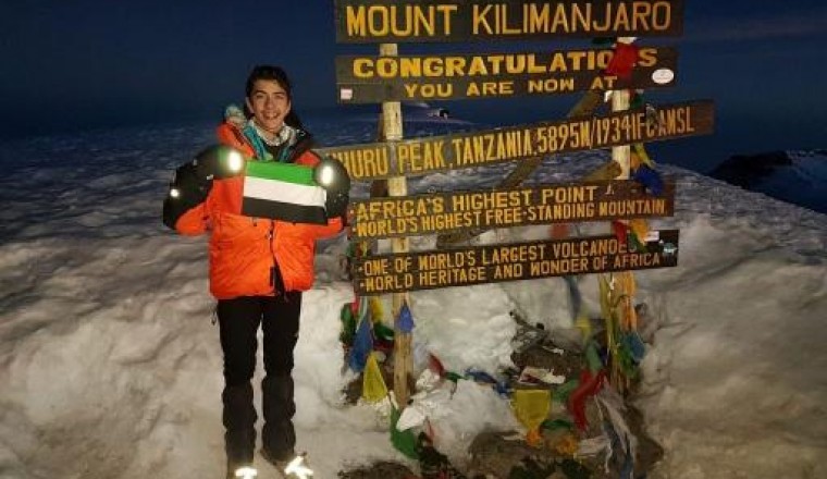 Seif Saleh Alshunnar Becomes Youngest Emirati to Climb Mount Kilimanjaro
