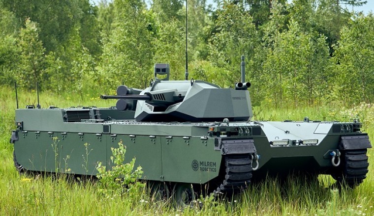 ميلريم روبوتيكس تكشف النقاب عن العربة القتالية الروبوتية تايب-إكس المزوّدة بمحطة الأسلحة المحصّنة من الجيل الثاني من جون كوكيريل خلال معرض ومؤتمر الدفاع الدولي آيدكس لعام 2021