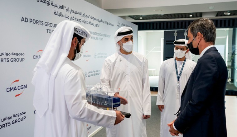 Il gruppo AD Ports e il gruppo CMA CGM annunciano un accordo per l’investimento di 570 milioni di dirham degli Emirati Arabi Uniti nel nuovo terminal del porto di Khalifa