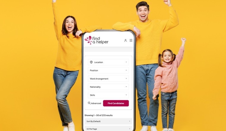 موقع Find-a-Helper.com يُطلق نظام بحث مبتكر لاختيار المرشحات لتسهيل عملية توظيف العمالة المنزلية في دبي وأبو دبي