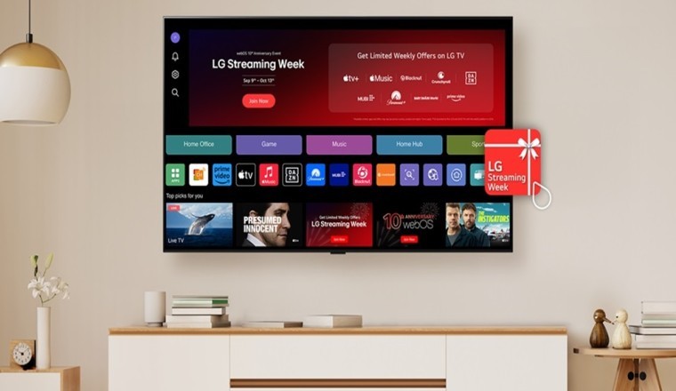 الاحتفال بمرور 10 سنوات على webOS واستمتع بأسبوع البث الترفيهي من إل جي