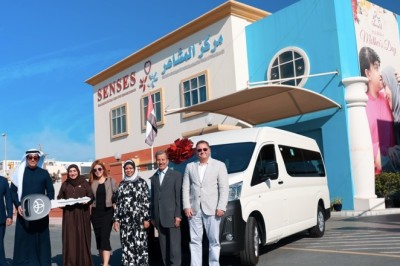 Rotary Club of Jumeirah and Airbnb Celebrate 20 Years of Senses Center with School Bus Donation