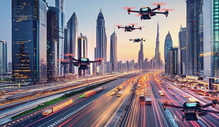 UAE Begins Mapping Air Corridors for Air Taxis and Cargo Drones to Transform Urban Transportation