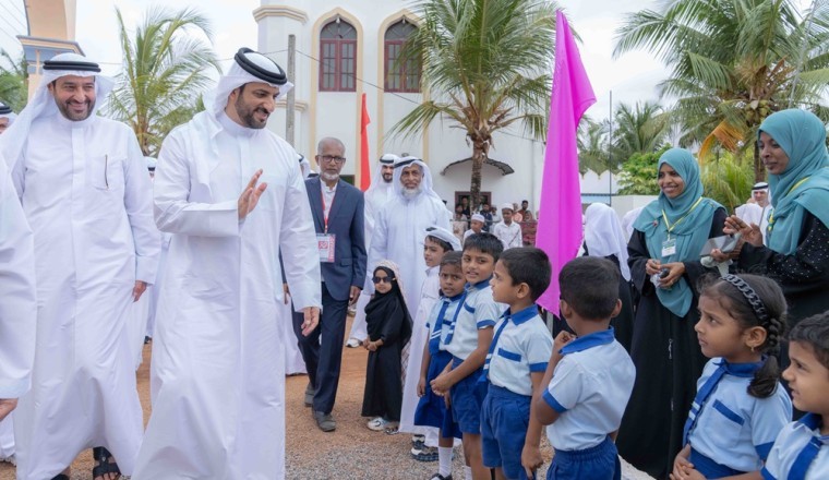 Sultan bin Ahmed visits Al Rahma Village in Sri Lanka