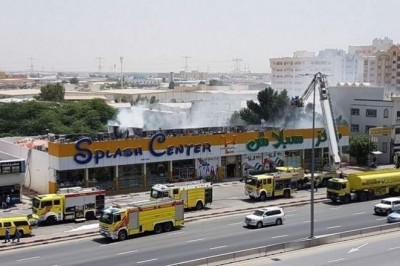 Firefighters contain massive blaze in Ajman center