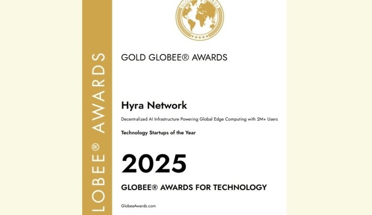 تكريمHyra Network بلقب ’أفضل شركة ناشئة في مجال التكنولوجيا للعام‘ خلال حفل توزيع جوائز Globee® لعام 2025