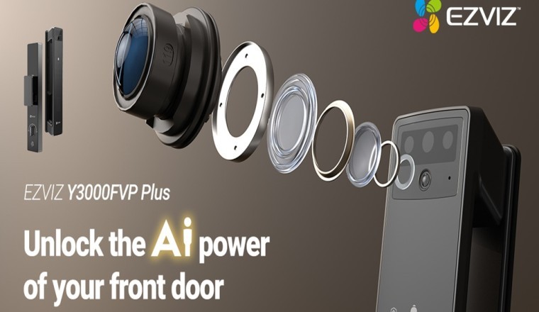 EZVIZ تعيد تعريف أمان الأبواب الأمامية مع قفل Y3000FVP Plus الذكي – أول قفل رائد يجمع بين التعرف على الوجه وتحديد أوردة كف اليد لتوفير أقصى درجات الحماية والراحة