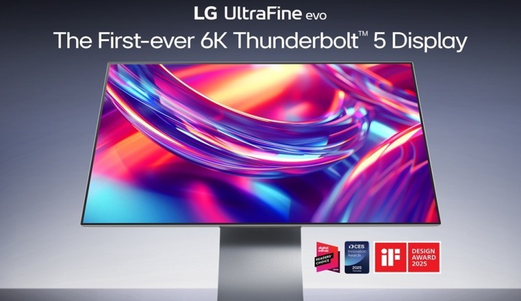 إل جي تكشف عن أول شاشة بدقة 6K في العالم مزودة بتقنية Thunderbolt™ 5 للمبدعين المحترفين