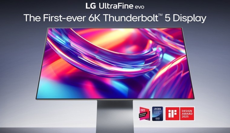 إل جي تكشف عن أول شاشة بدقة 6K في العالم مزودة بتقنية Thunderbolt™ 5  للمبدعين المحترفين